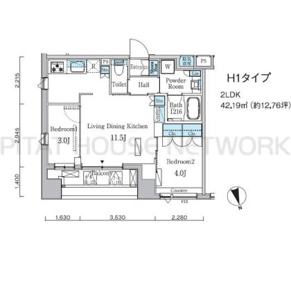  間取り図写真