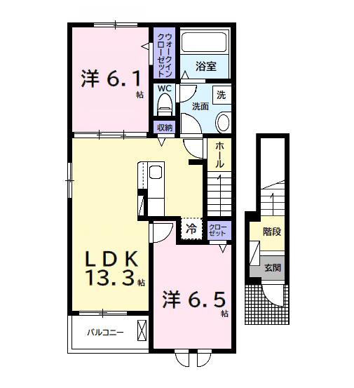 Ｋメゾン君津（201） 間取り図画像