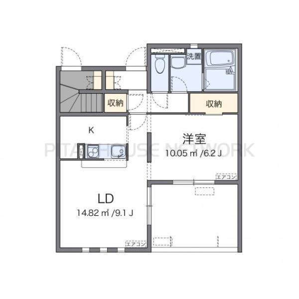 代表的な間取のため実際の間取とは異なる場