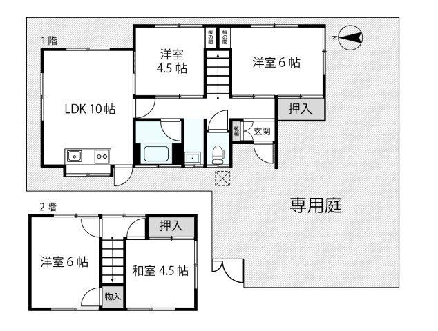 4LDK+専用庭