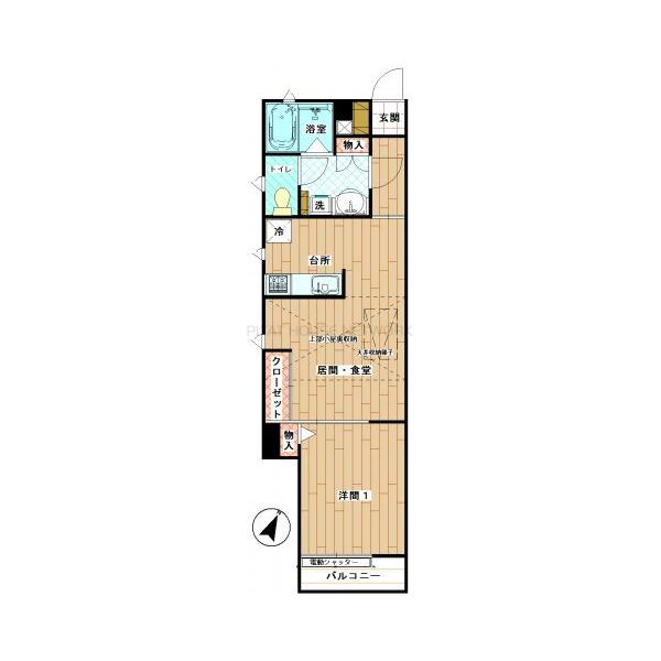 1LDK（40.57㎡）+屋根裏