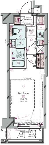 8.5帖の居室/インターネット無料の快適
