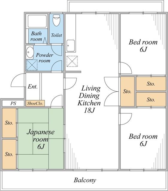 使い勝手の良い3LDKです