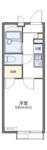 レオパレスイースト（202） 間取り図画像
