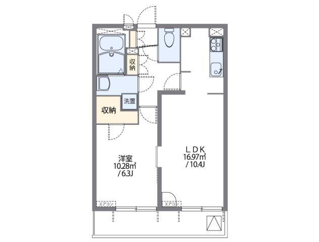 レオパレスヴィハール南六郷（401） 間取り図画像