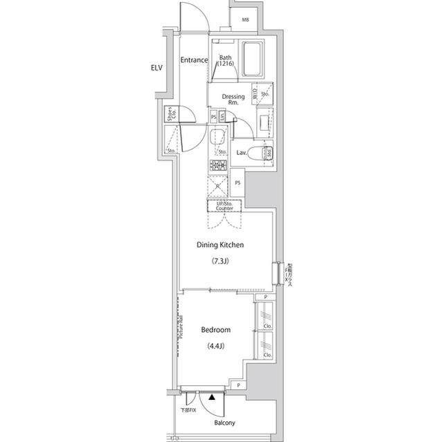 ザ・パークハビオ新中野（1206） 間取り図画像