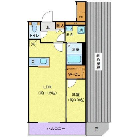 ディアレイシャス等々力（401） 間取り図画像