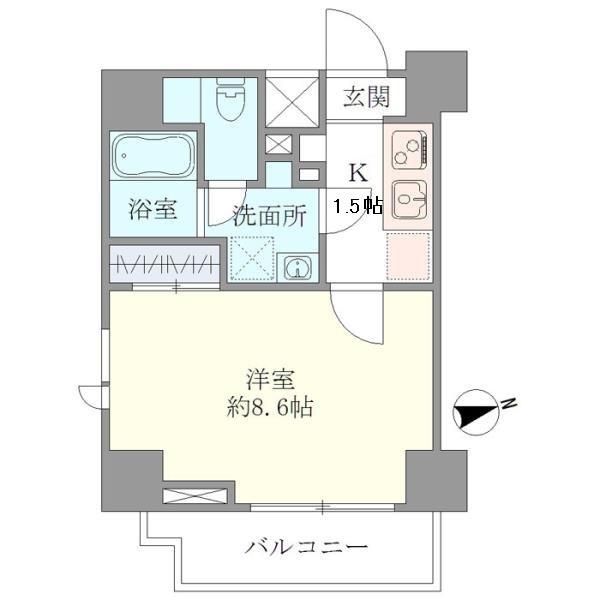 マインズ・コム白金（702） 間取り図画像