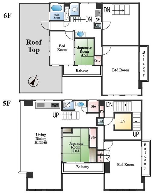 富永ビル（5F-6F） 間取り図画像