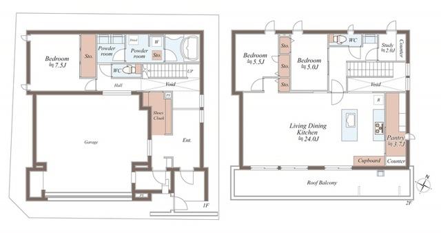 高輪１丁目戸建（1） 間取り図画像