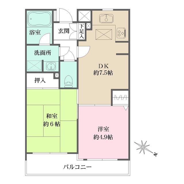 板橋本町グリーンパーク（103） 間取り図画像