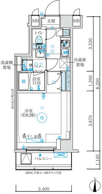 MAXIV練馬TRE（402） 間取り図画像