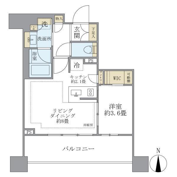 Ｂｒｉｌｌｉａ三鷹禅林寺通り（402） 間取り図画像
