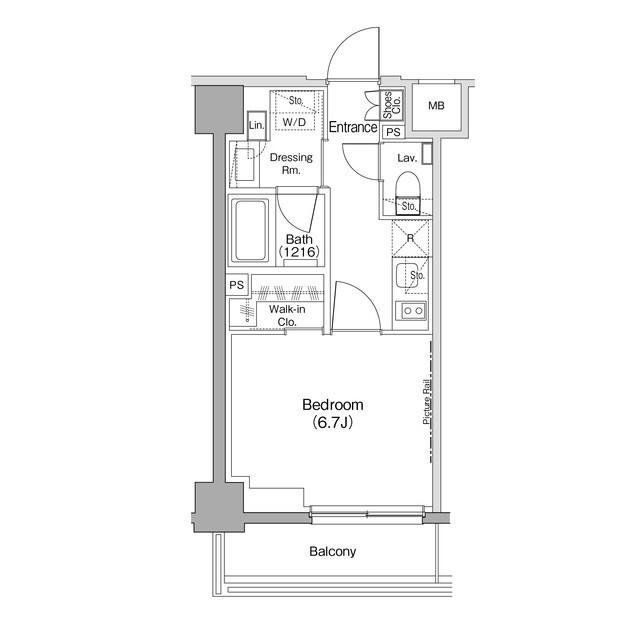 ザ・パークハビオ住吉（503） 間取り図画像