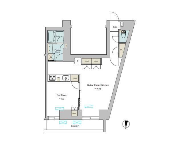 Ｂｒｉｌｌｉａ　ｉｓｔ　池尻大橋（701） 間取り図画像