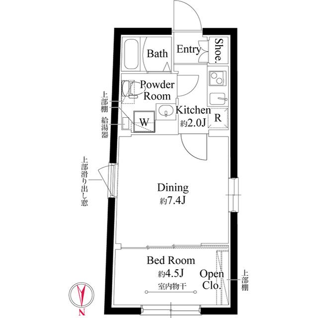 クレセール西小山（0502） 間取り図画像