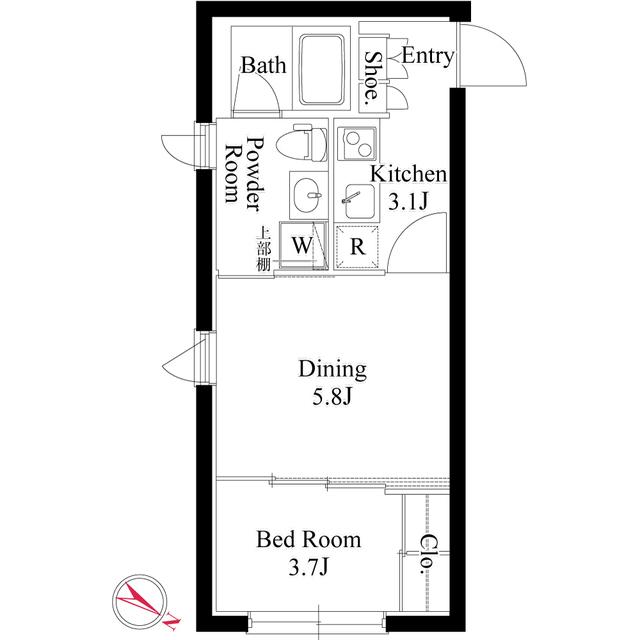 CLK東十条（0301） 間取り図画像