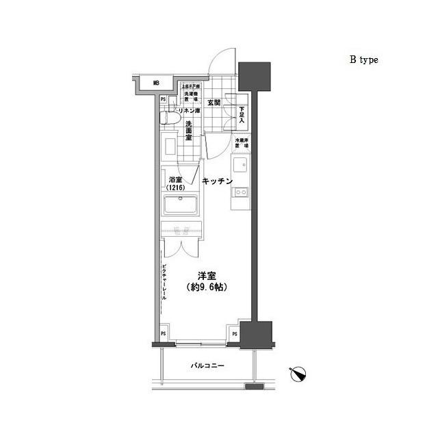パークハビオ人形町（1102） 間取り図画像