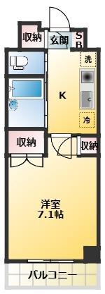 アーツ芝浦（1105） 間取り図画像