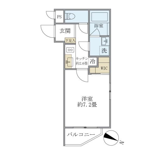 Ｔｈｅ　Ｓｈｉｎａｇａｗａ　Ｅａｓｔ　Ｒｅｓｉｄｅｎｃｅ（201） 間取り図画像