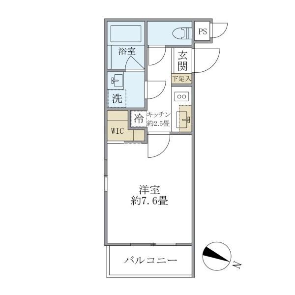 Ｔｈｅ　Ｓｈｉｎａｇａｗａ　Ｅａｓｔ　Ｒｅｓｉｄｅｎｃｅ（303） 間取り図画像
