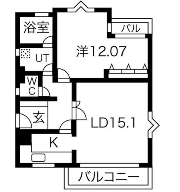 渋谷区神宮前マンション 間取り図画像