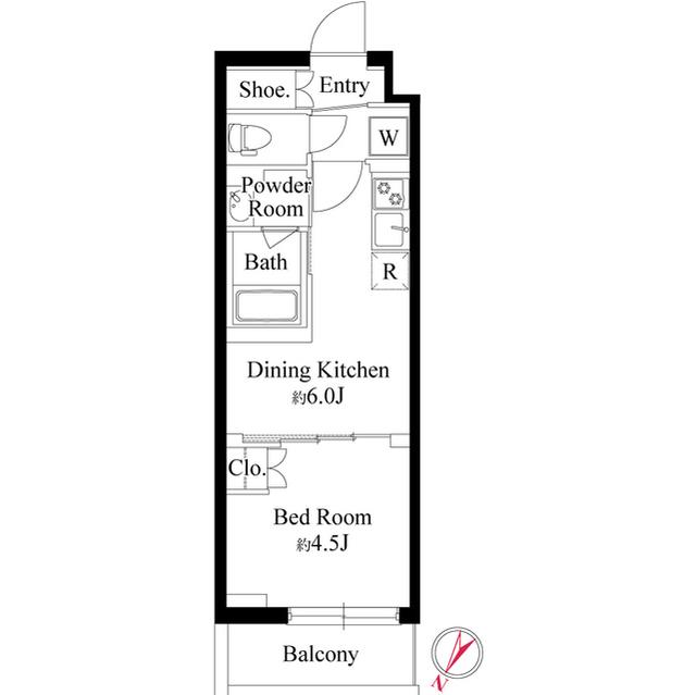 ハーモニーレジデンス新宿余丁町ザ・ガーデン（0303） 間取り図画像