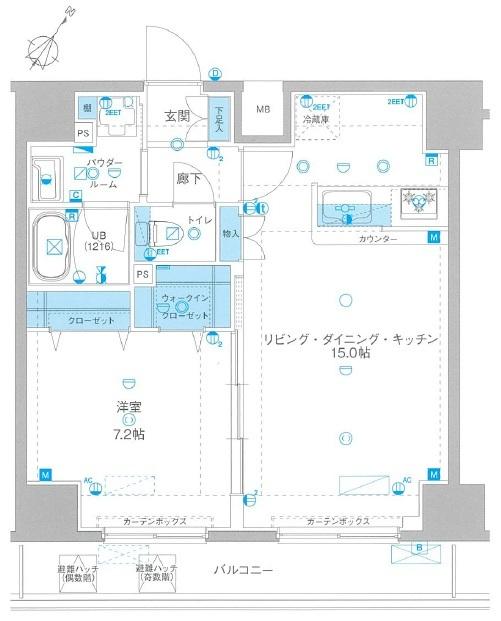 GENOVIA浅草Ⅲgreen veil（802） 間取り図画像