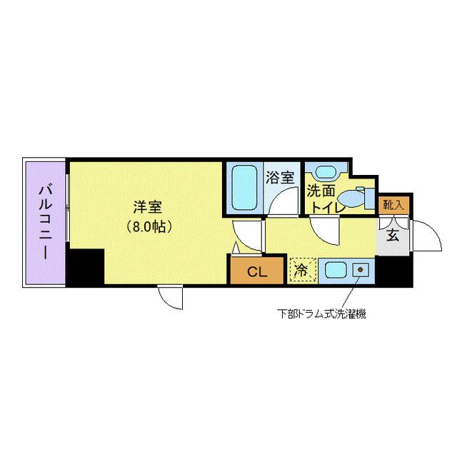 メゾン・ド・ヴィレ市ヶ谷（206） 間取り図画像