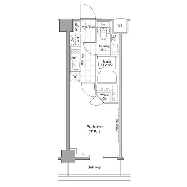 ザ・パークハビオ新宿（612） 間取り図画像
