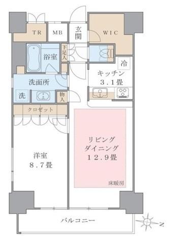 Ｂｒｉｌｌｉａ　ｉｓｔ　東雲キャナルコート（726） 間取り図画像
