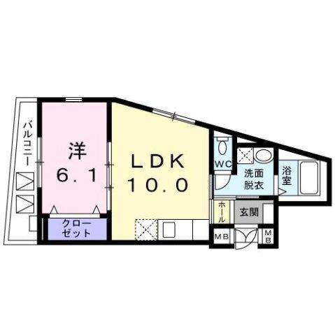 プリムローズ西早稲田（402） 間取り図画像