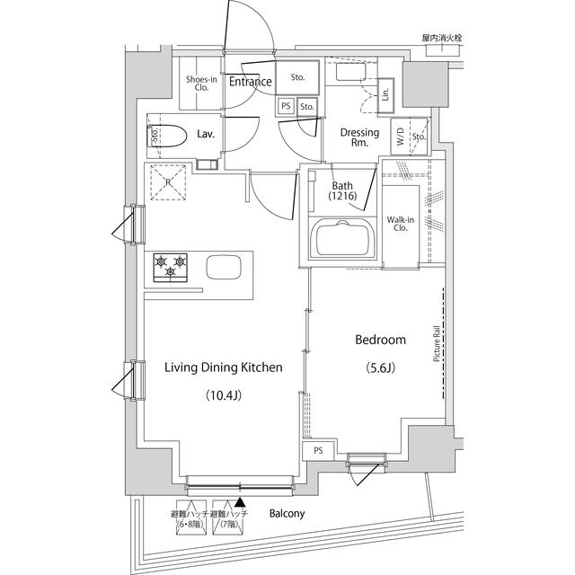 ザ・パークハビオ文京目白台プレイス（703） 間取り図画像
