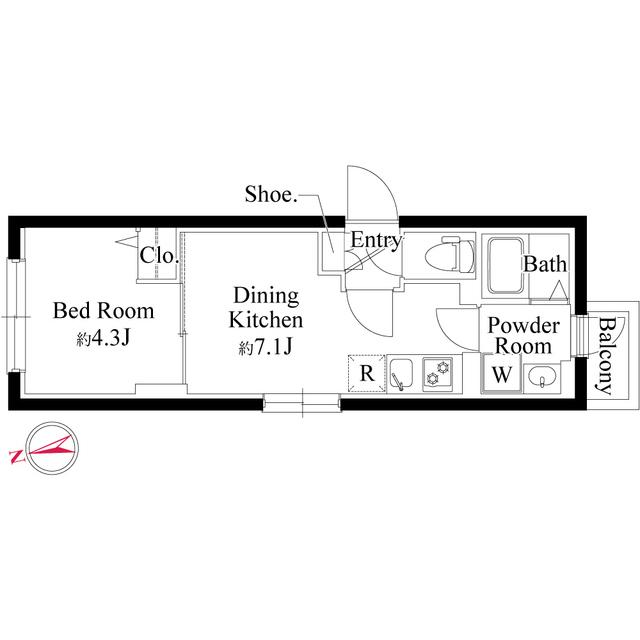 エルファーロ用賀Ⅱ（0401） 間取り図画像
