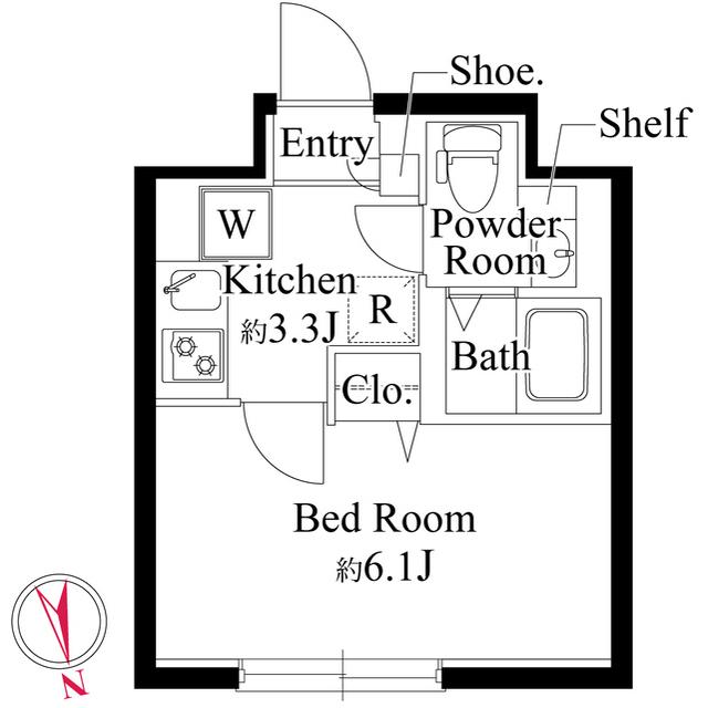 エルファーロ用賀Ⅱ（0302） 間取り図画像