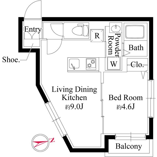 エルファーロ用賀Ⅱ（0203） 間取り図画像