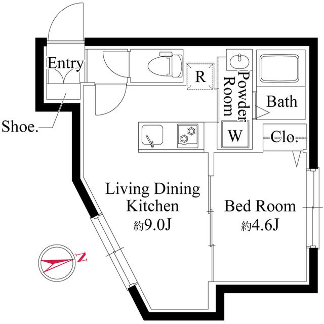 エルファーロ用賀Ⅱ（0102） 間取り図画像