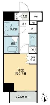 KDA GOTENYAMA（301） 間取り図画像
