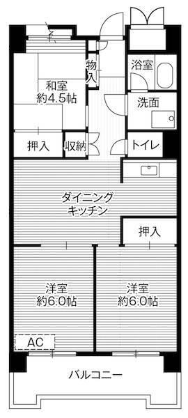 ビレッジハウス品川八潮タワー1号棟（0404） 間取り図画像