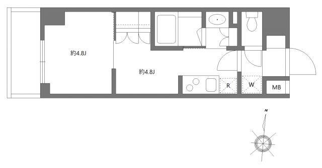 グランパセオ清澄白河Ⅱ（0702） 間取り図画像
