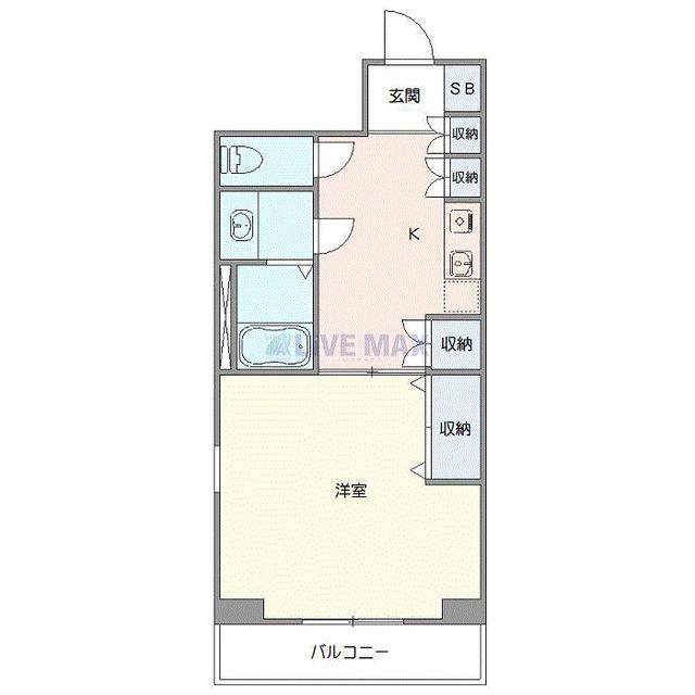 メゾン・ド・ヴィレ恵比寿（207） 間取り図画像