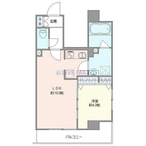 ミライズ東京墨田アネックス（601） 間取り図画像
