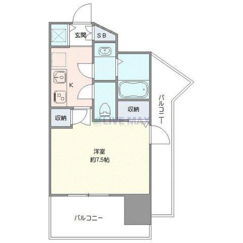 メゾン・ド・ヴィレ渋谷（801） 間取り図画像