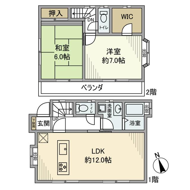 高井戸西戸建（1） 間取り図画像