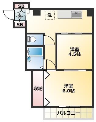 ときわマンション（202） 間取り図画像