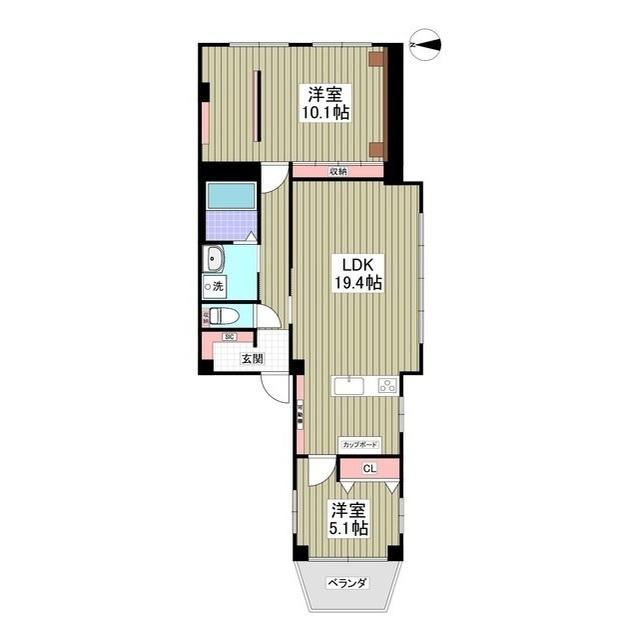 コーポ松本（3F） 間取り図画像