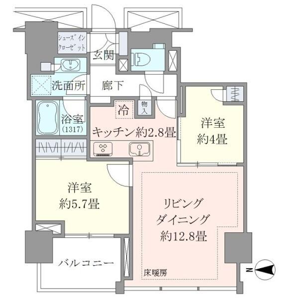 Ｂｒｉｌｌｉａ　Ｔｏｗｅｒ代々木公園ＣＬＡＳＳＹ（1104） 間取り図画像