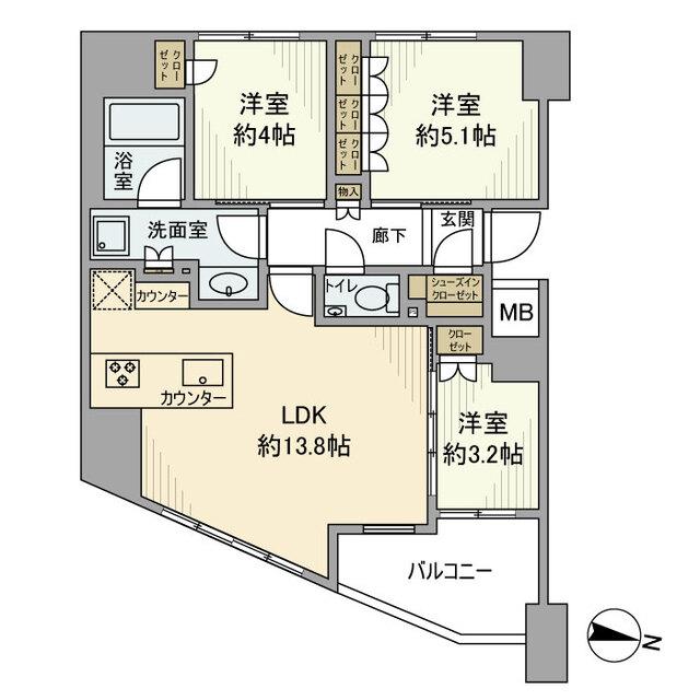 ＧＲＥＥＮ　ＰＡＲＫ　文京西片（1301） 間取り図画像