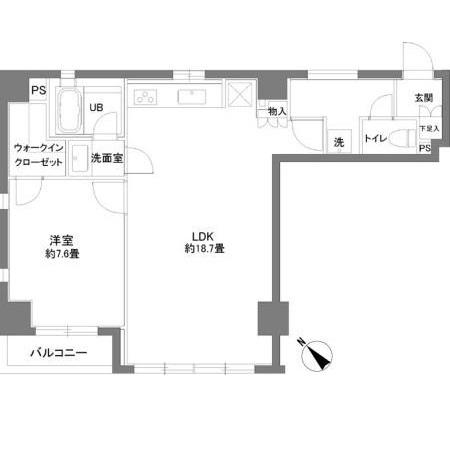カスタリアお茶の水（201） 間取り図画像