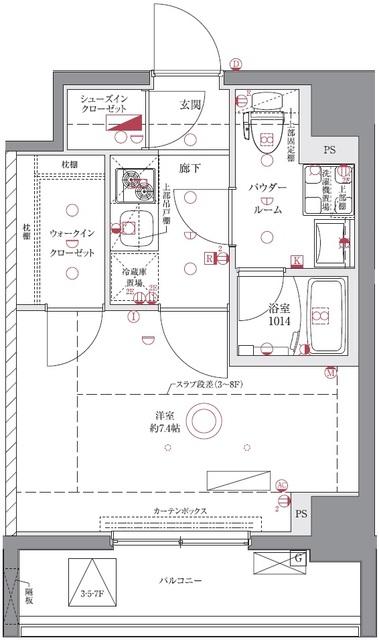 ユリカロゼAZ亀戸Ⅱ（902） 間取り図画像